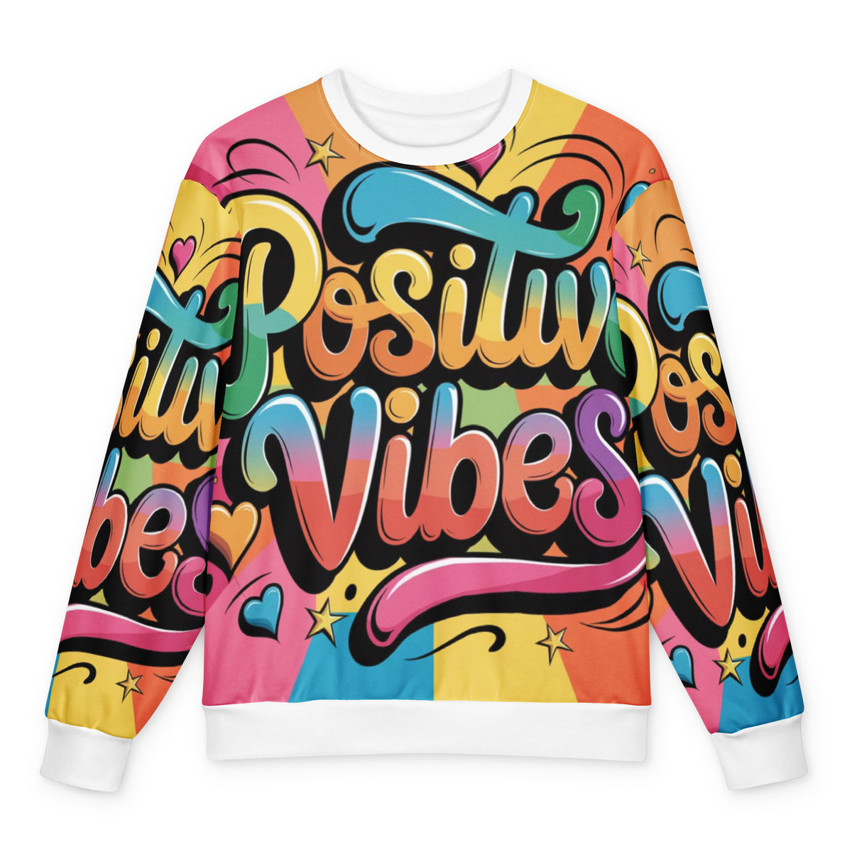 Positive Vibes | Oversized Cotton Sweatshirt