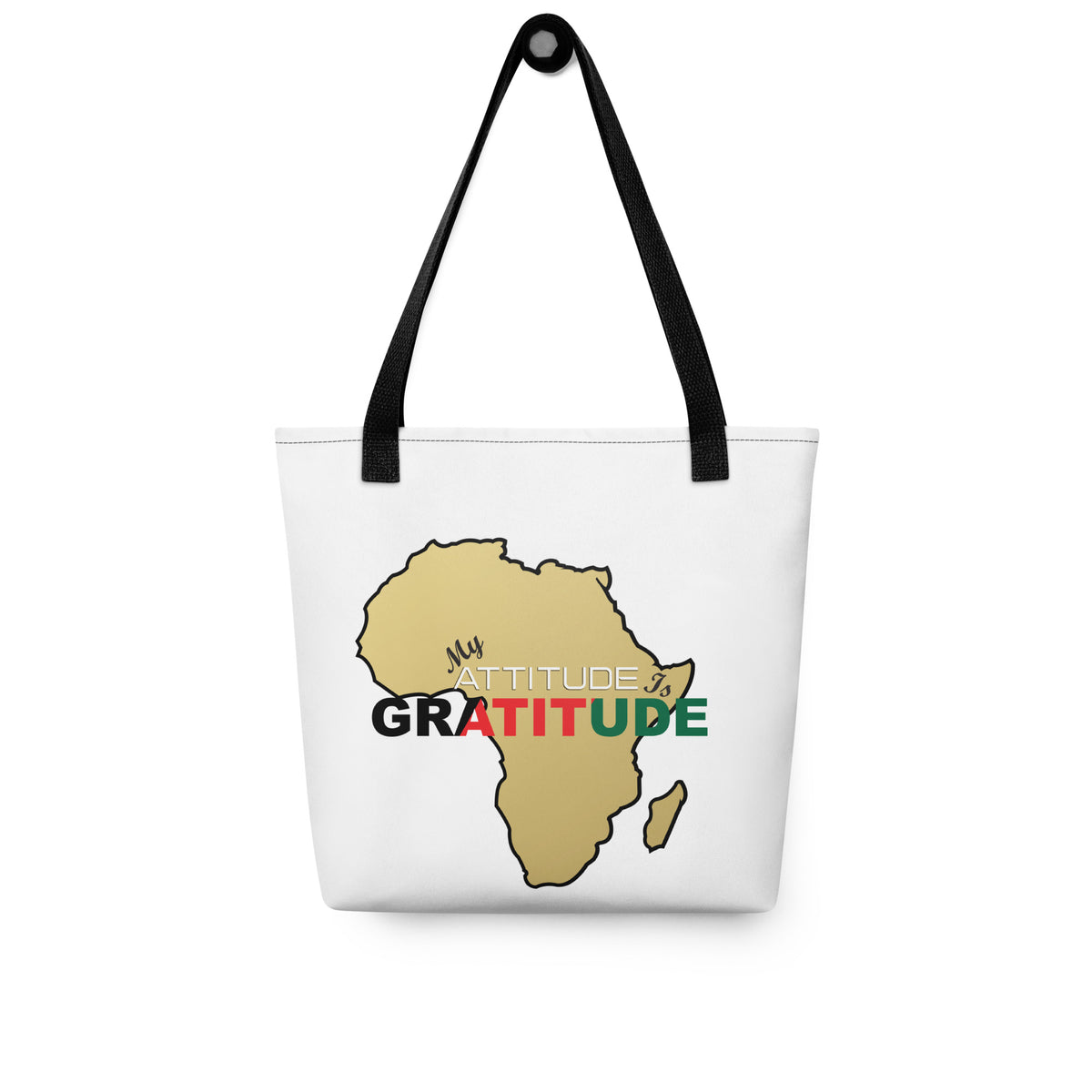 Tote Bag | Africa (Gold) - My Attitude is Gratitude