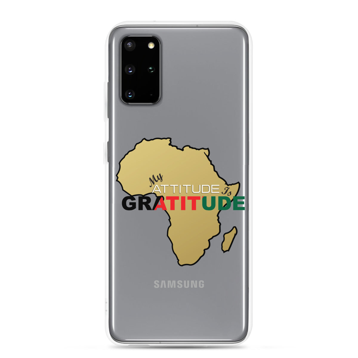 Africa (Gold) - My Attitude is Gratitude | Clear Case for Samsung®