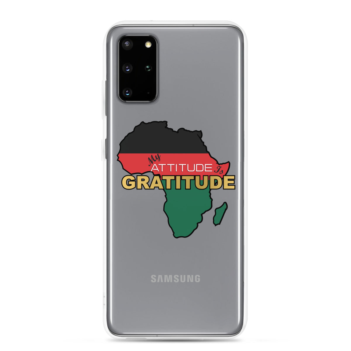 Africa (RGB) - My Attitude is Gratitude | Clear Case for Samsung®