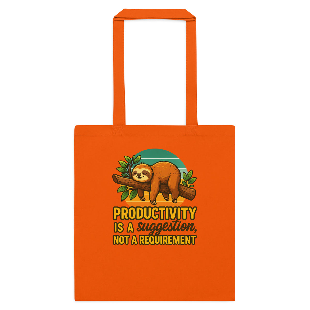Productivity Is a Suggestion | Cotton Color Tote Bag