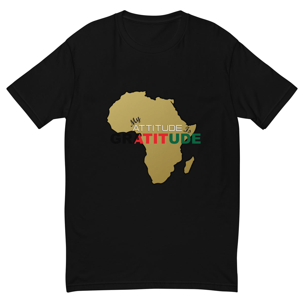 Africa (Gold) - My Attitude is Gratitude | Short Sleeve Tee