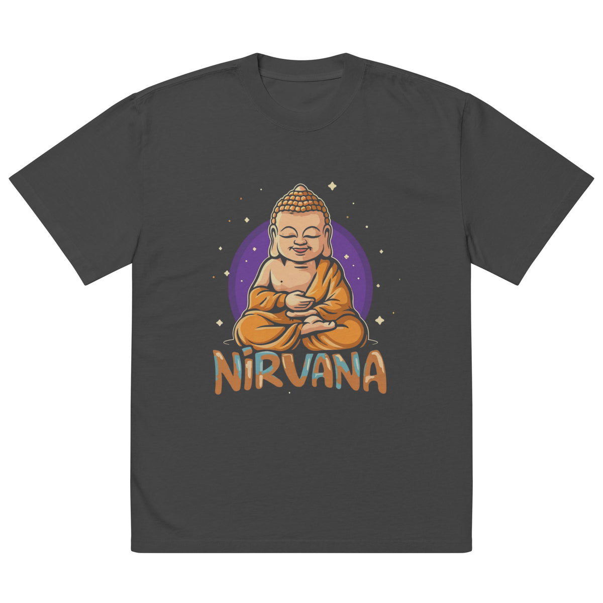 Nirvana Buddha | Oversized Faded Tee