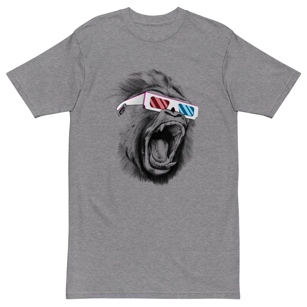 Gorilla with Sunglasses | Men’s Premium Heavyweight Tee