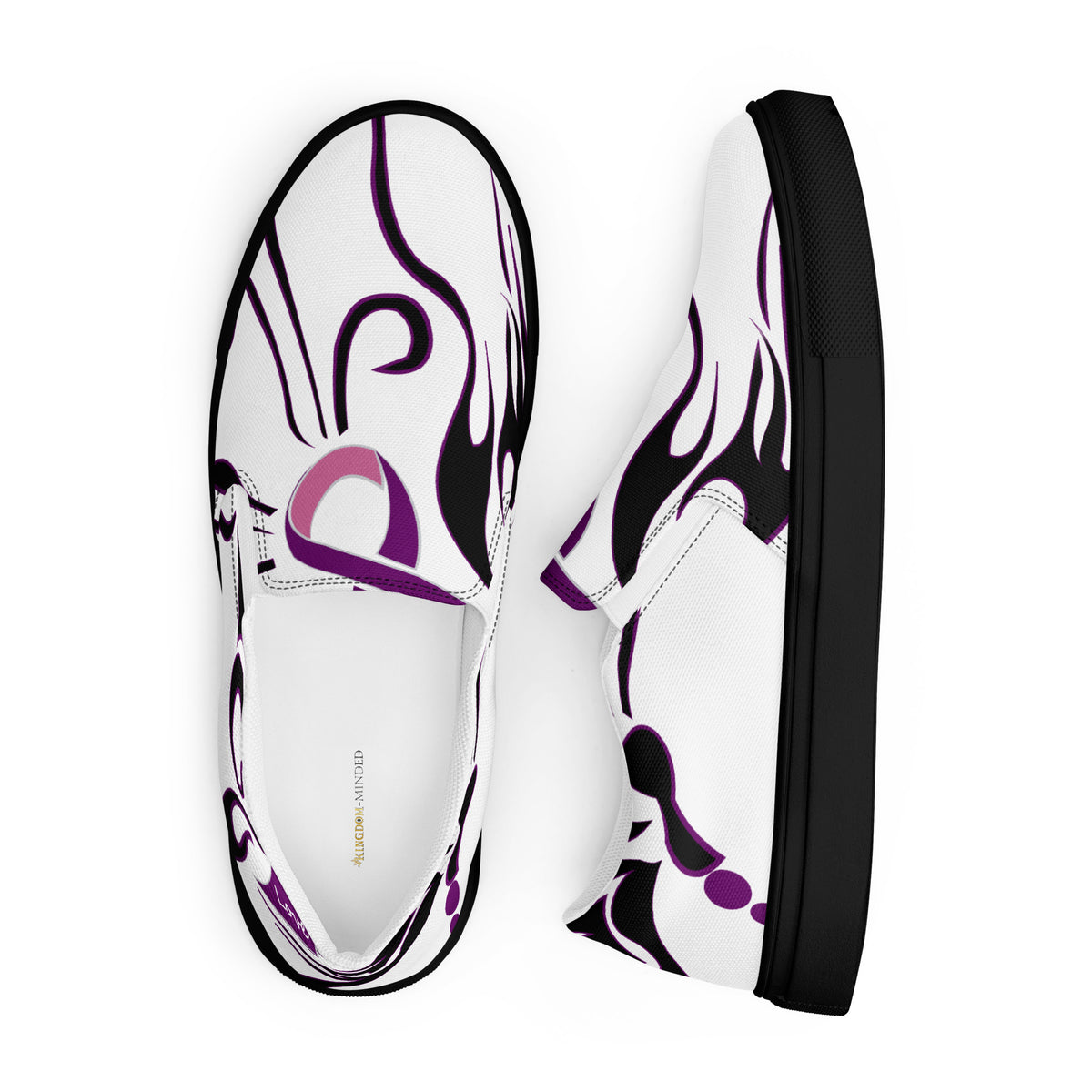 Butterfly of Hope | Men’s Slip-On Canvas Shoes
