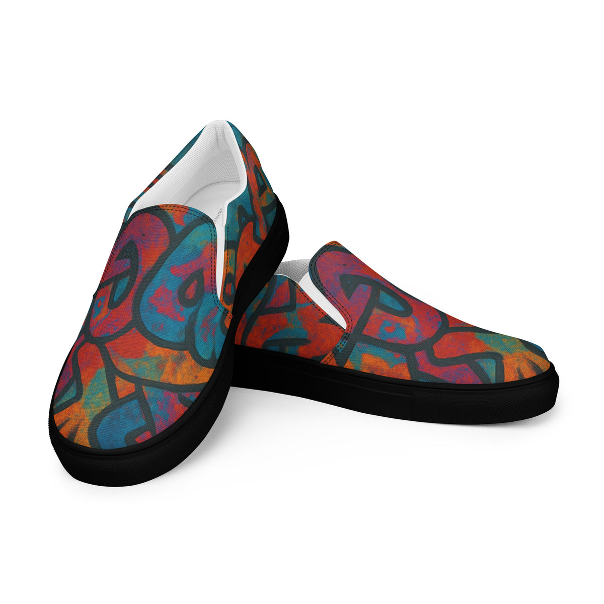 Graffiti (L) | Men’s Slip-On Canvas Shoes
