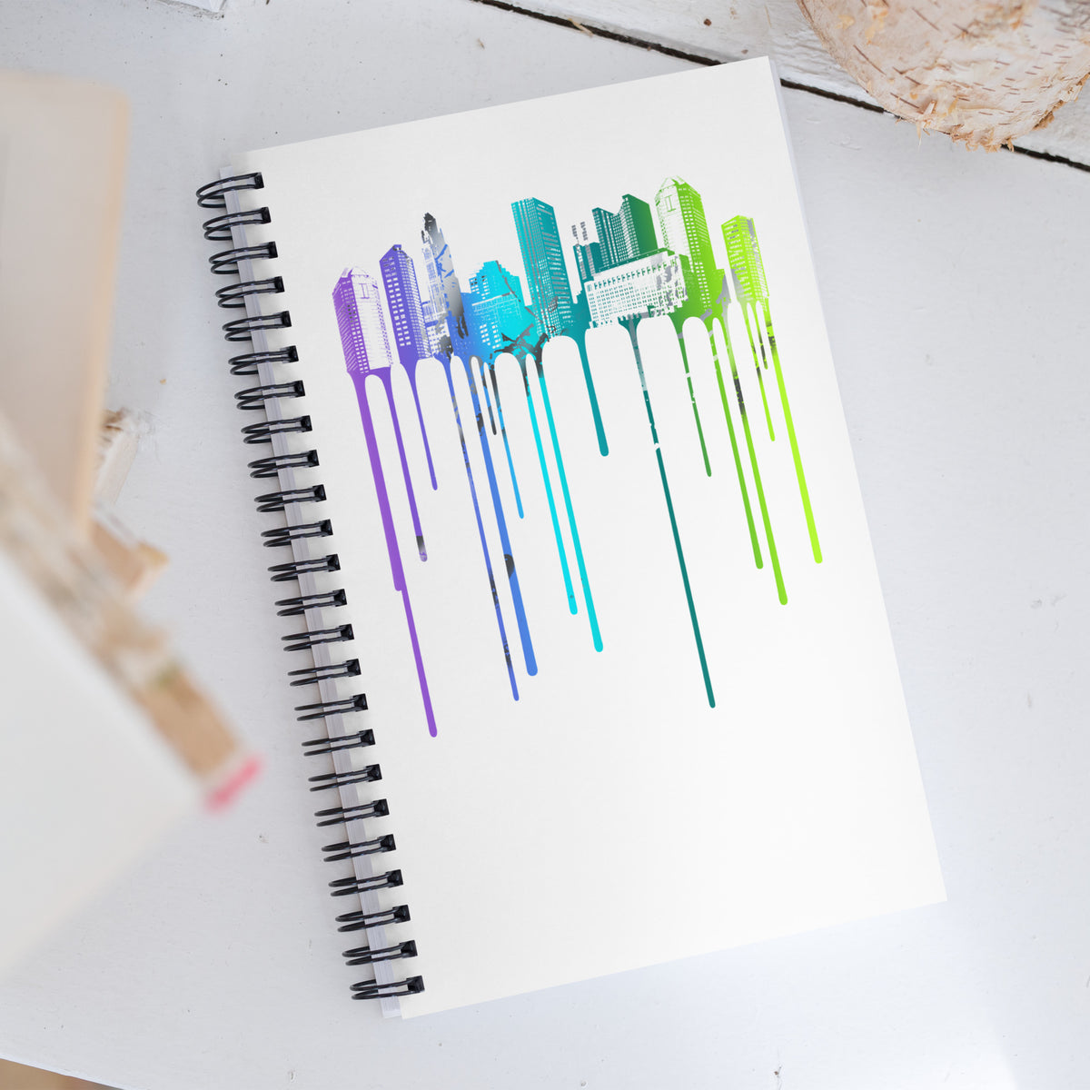 Dripping City | Spiral notebook