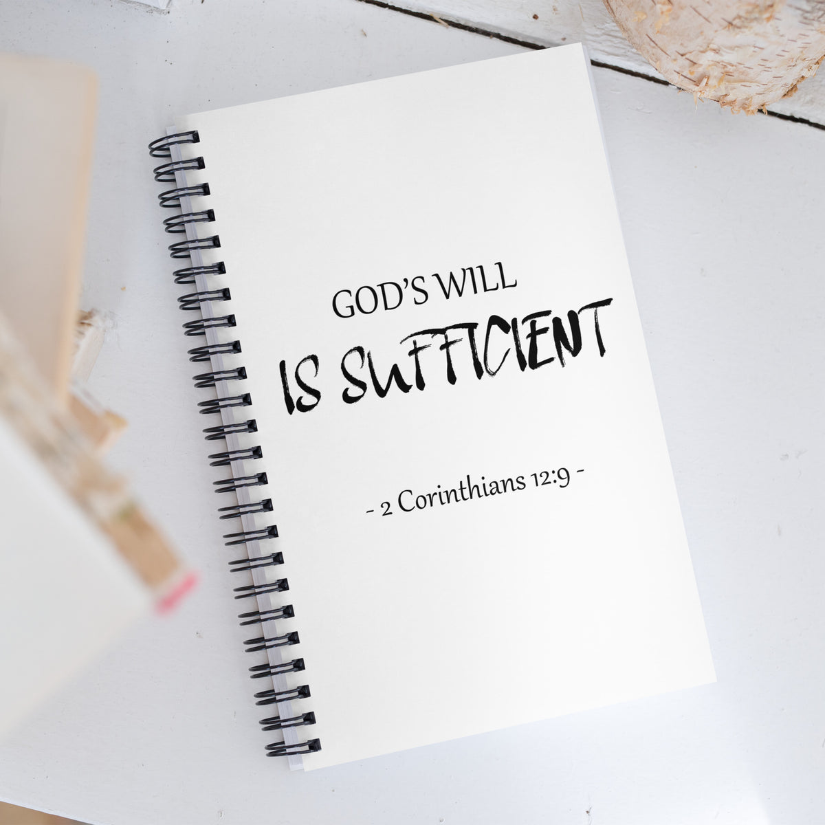 God's Will is Sufficient | Spiral Notebook