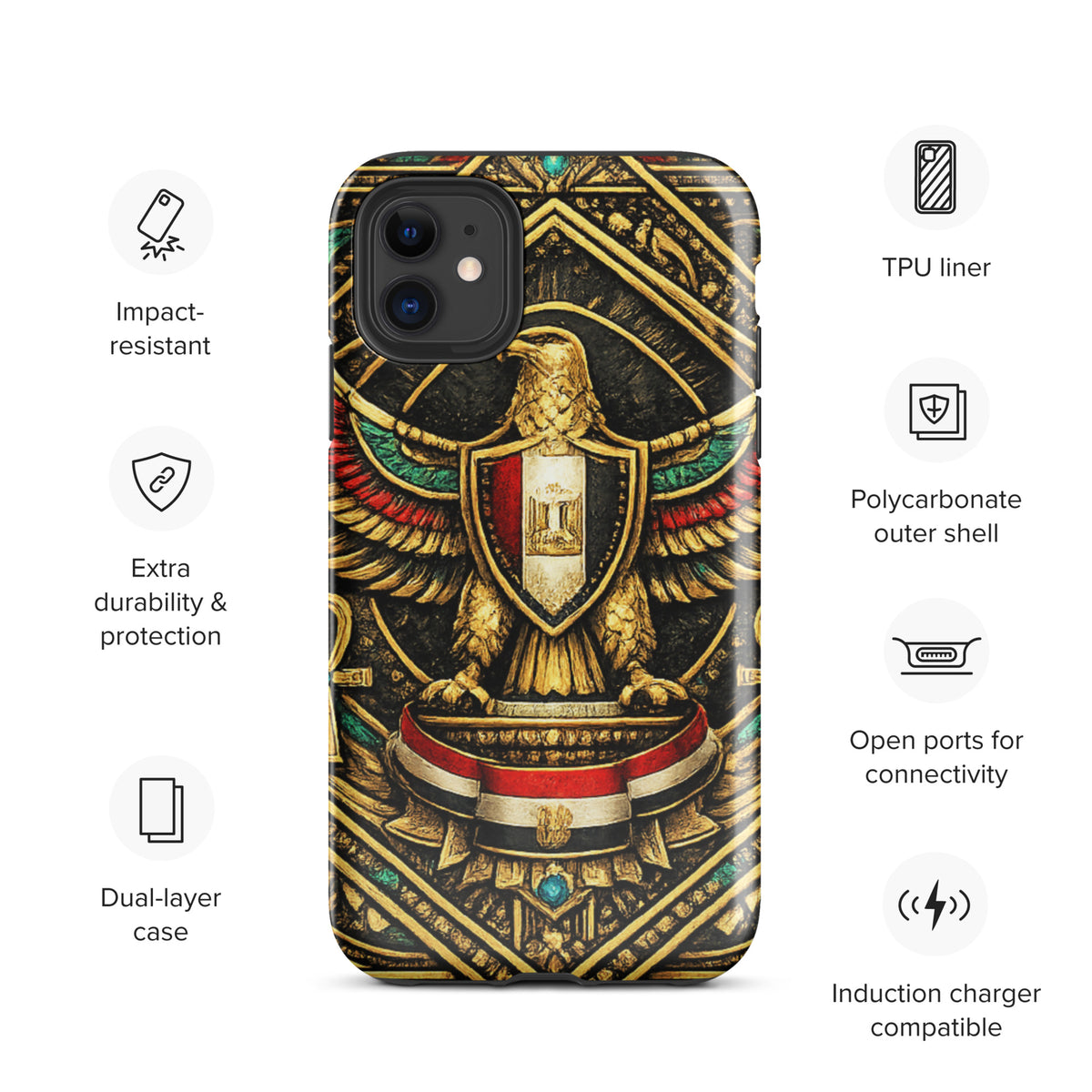 Tough Case for iPhone® | Egyptian Inspired Pattern