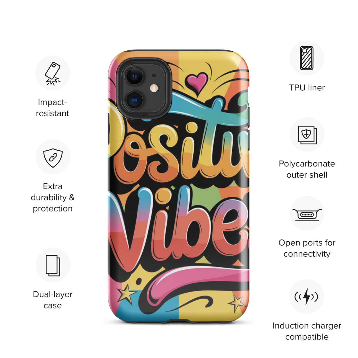 Positive Vibes | Tough Case for iPhone®