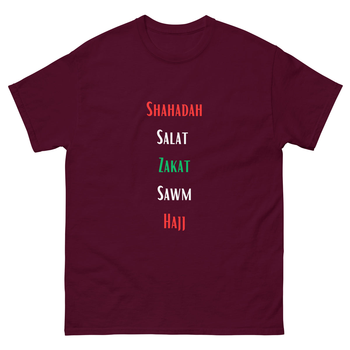 5 Pillars (Muslim) | Classic Tee