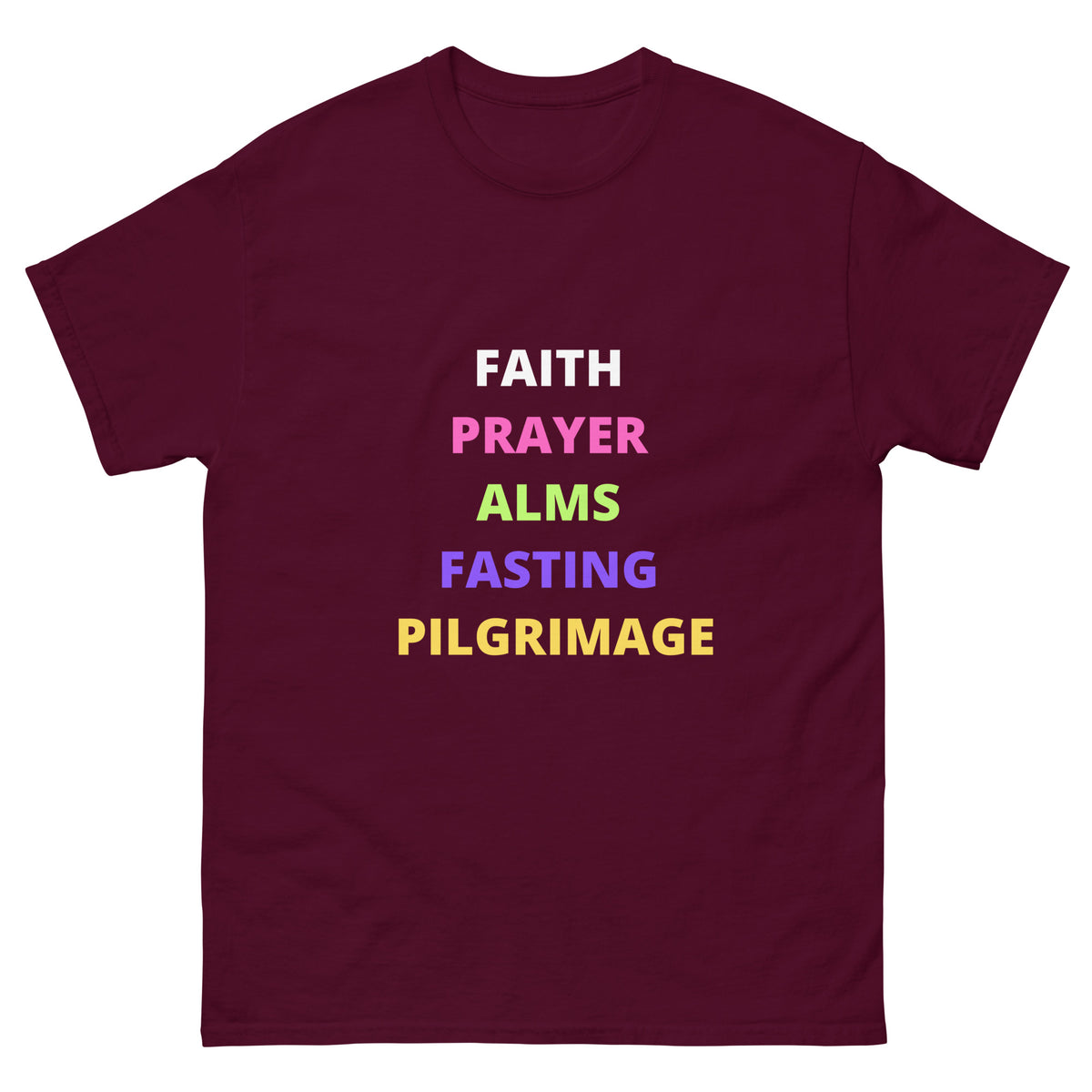 5 Pillars (Muslim) English | Classic Tee