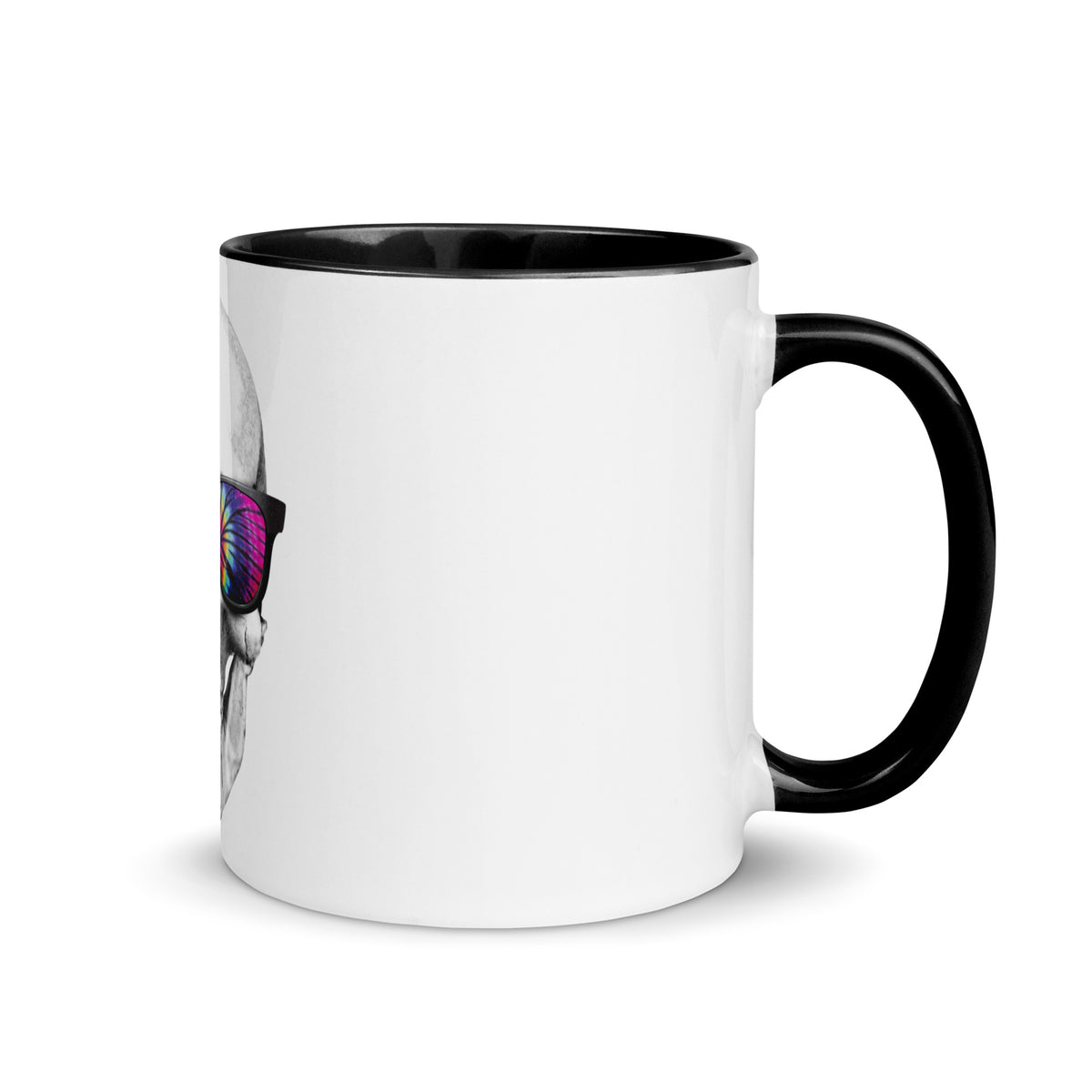 Skeleton w/ Glasses | Mug with Color Inside