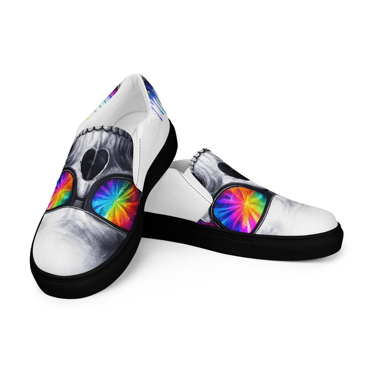 Cool Skeleton | Women’s Slip-On Canvas Shoes
